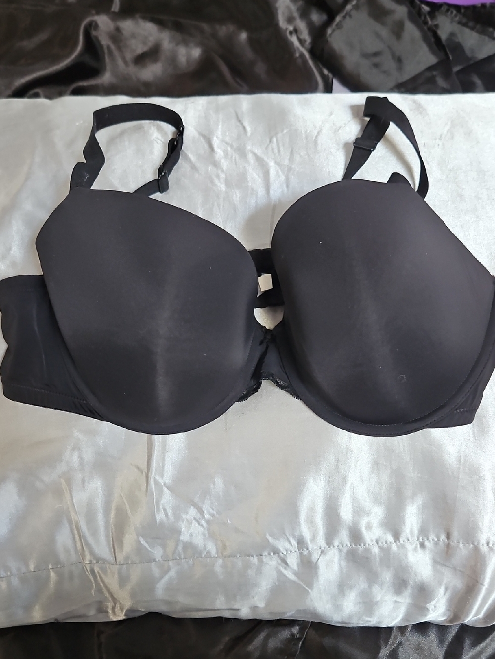 aerie Black Padded Underwire Bra with Smooth Cups